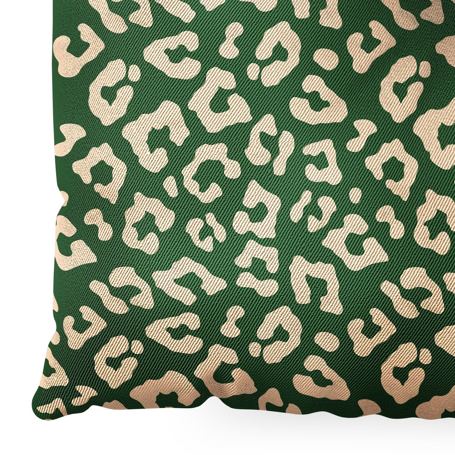 Avenie BR Cheetah Print In Green Floor Pillow Square