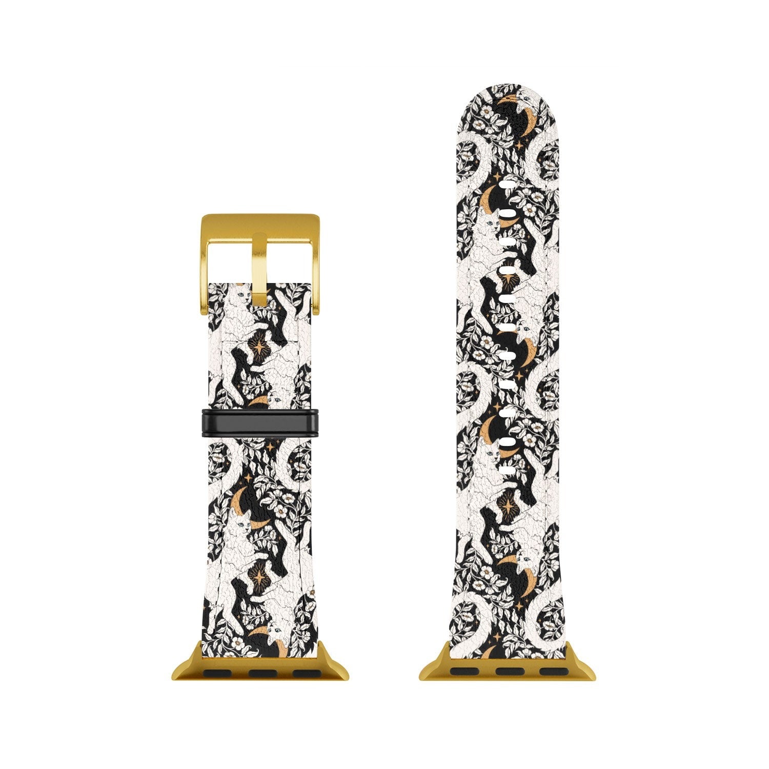 Avenie Celestial Cats Gold Apple Watch Band