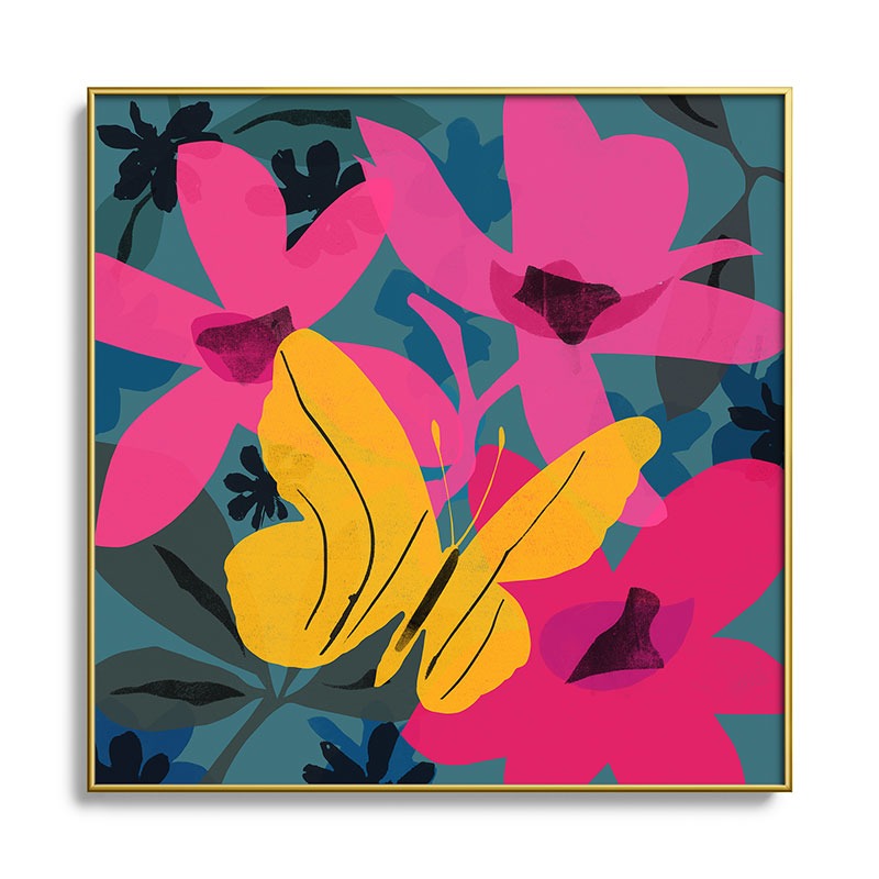 Garima Dhawan wild 1 Square Metal Framed Art Print