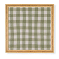 Menina Lisboa Rustic Green Plaid Framed Wall Art