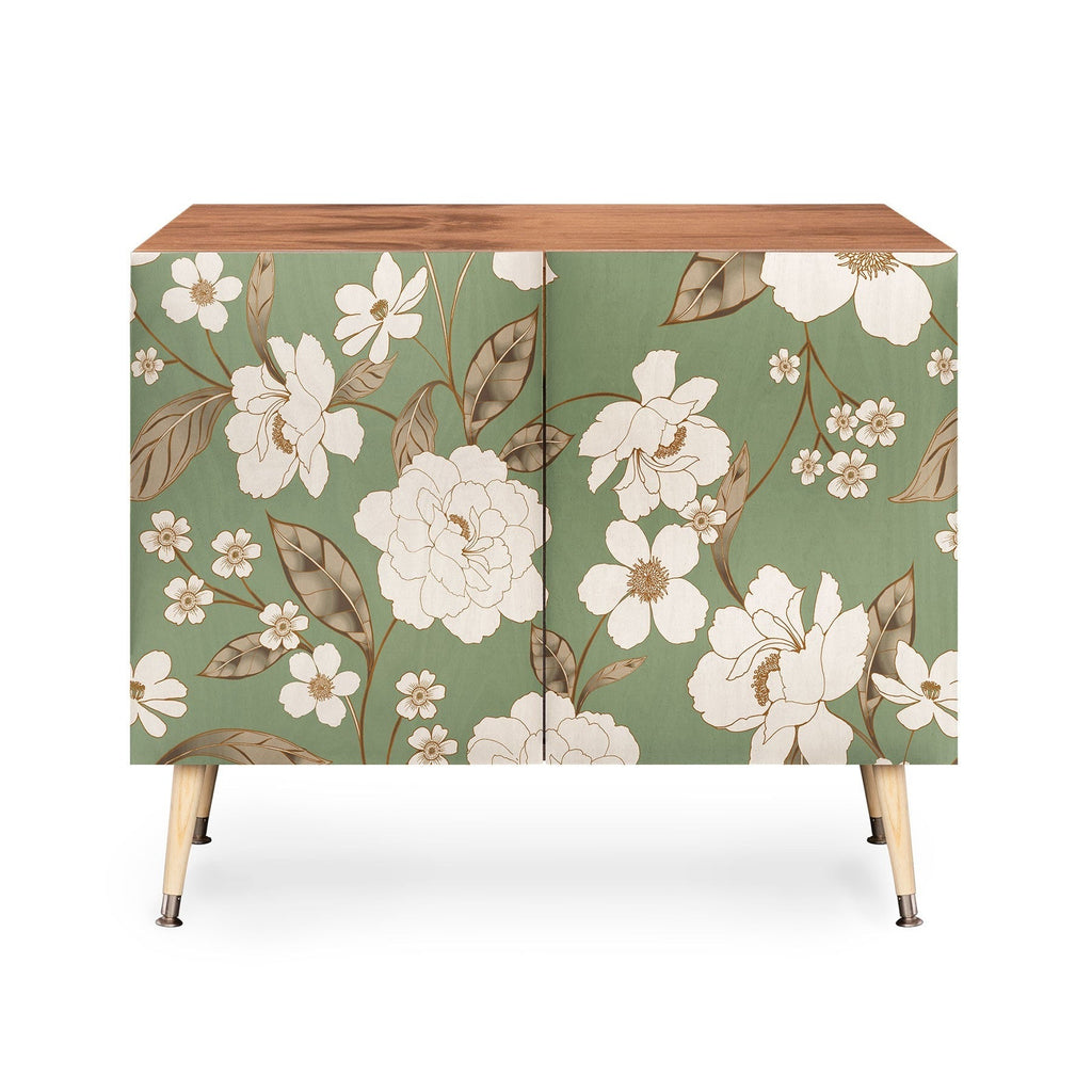Gabriela Fuente Olive Floral Roberta Credenza