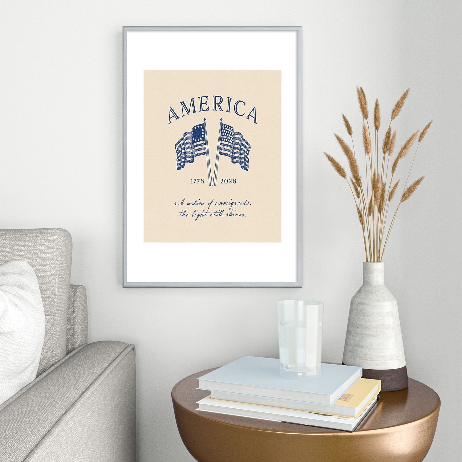 DENY Designs America250 Metal Framed Art Print