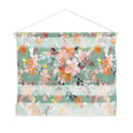 Ninola Design Botanic Retreat Floral Oleander Whimsical Teal Green Wall Hanging Landscape