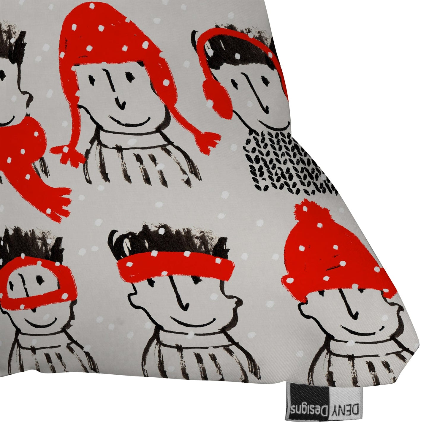 Mummysam Winter Hats Outdoor Throw Pillow