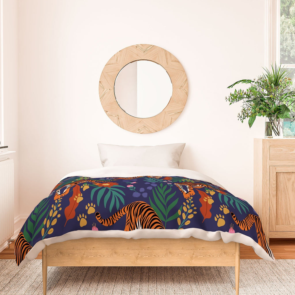 Design by Spark Tiger of the Glorious Jungle Duvet Cover