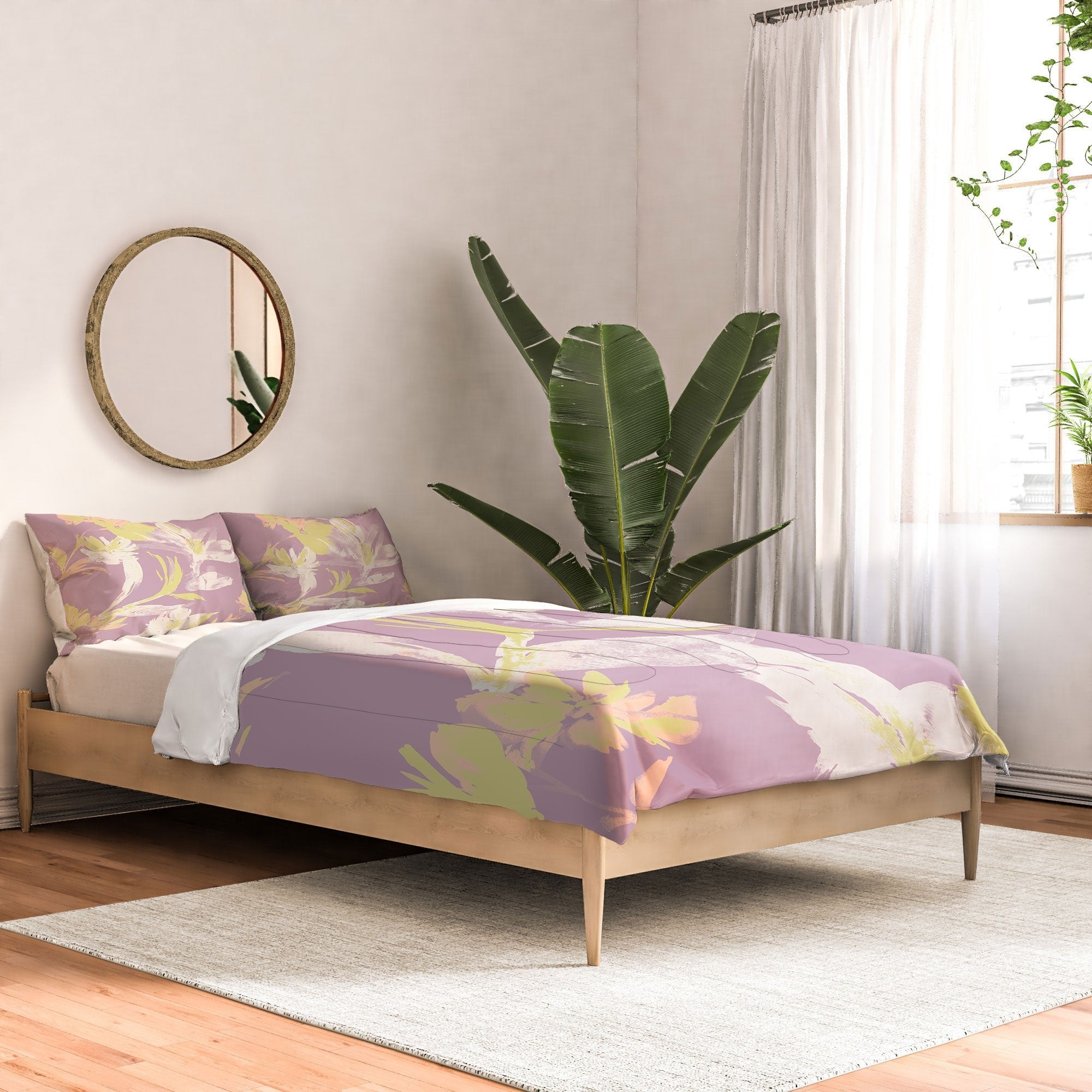 Gabriela Fuente Emma Lilac Floral Comforter