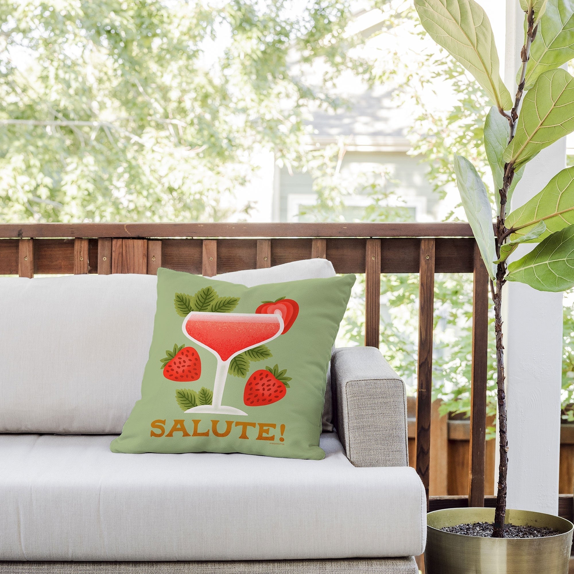 Jessica Molina Rossini Outdoor Throw Pillow