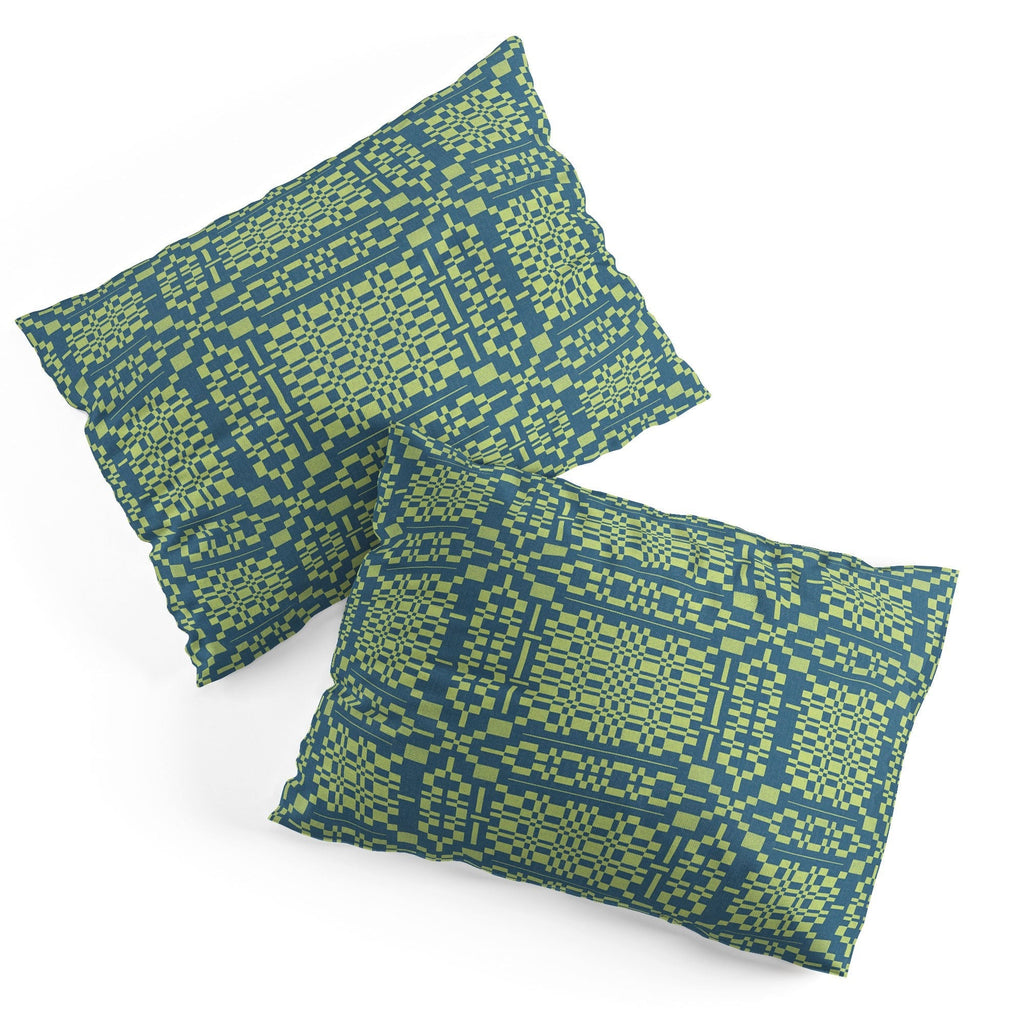 Marta Barragan Camarasa Nostalgic Grid Design Pillow Shams