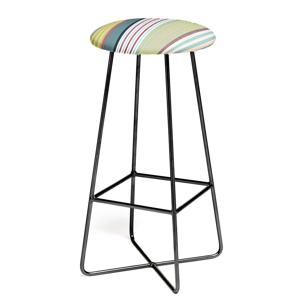 Marta Barragan Camarasa Colorful Stripe Delight Bar Stool