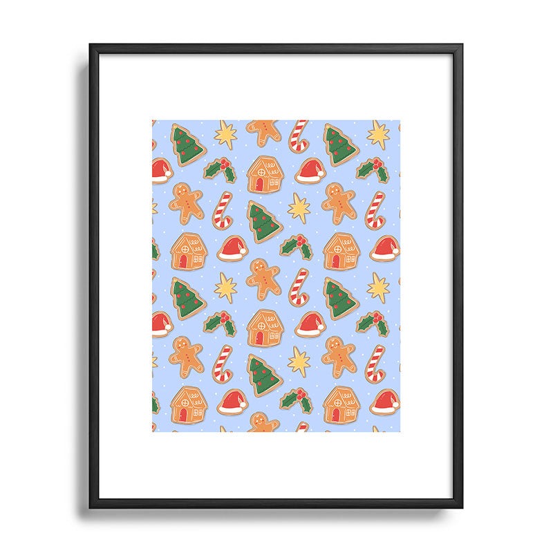 Love_Ryming Christmas Cookies Metal Framed Art Print