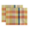 Marta Barragan Camarasa Retro Picnic Plaid Warm Tones Desk Mat