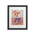 DENY Designs 1776 Stars Framed Art Print