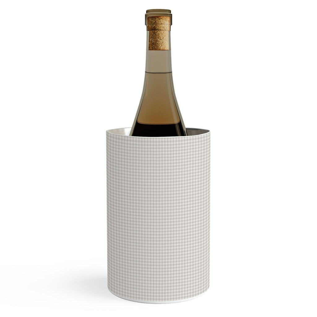 Colour Poems Gingham Plaid Pattern Cloud White Wine Chiller