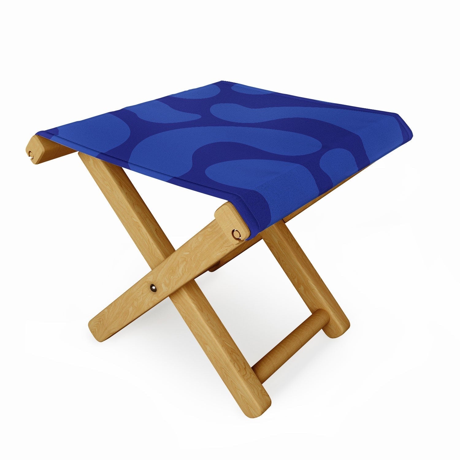 Camilla Foss Blue Pebble Folding Stool