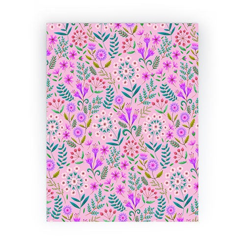 Pimlada Phuapradit Ditsy Purple Floral Half Drop Mini Art Print