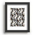 Avenie Celestial Cats Gold Recessed Framing Rectangle
