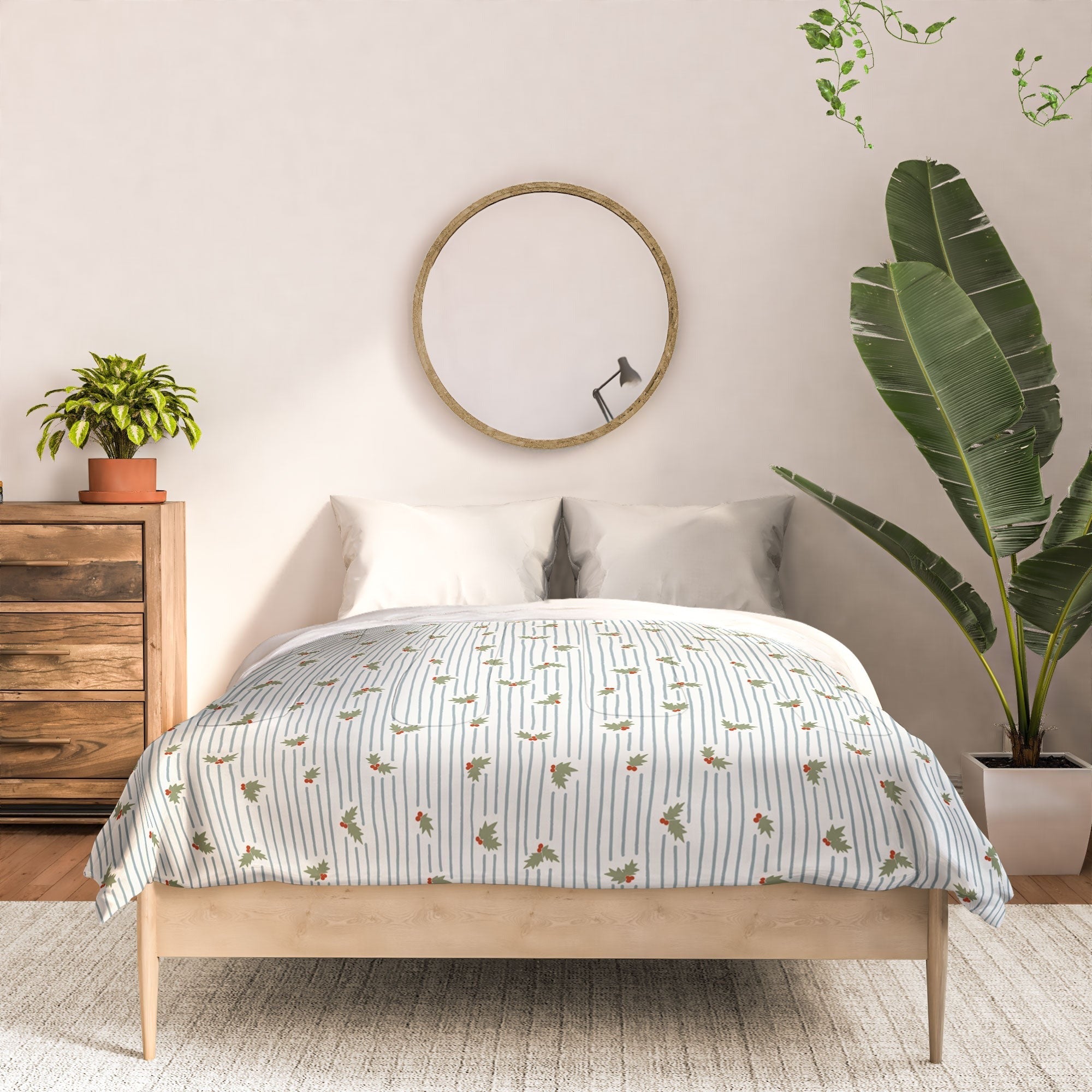 CoastL Studio Hand Drawn Holly Stripe Comforter