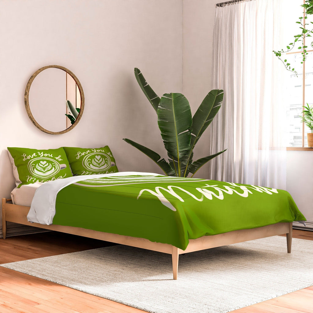 Design by Spark Love You So Matcha Comforter