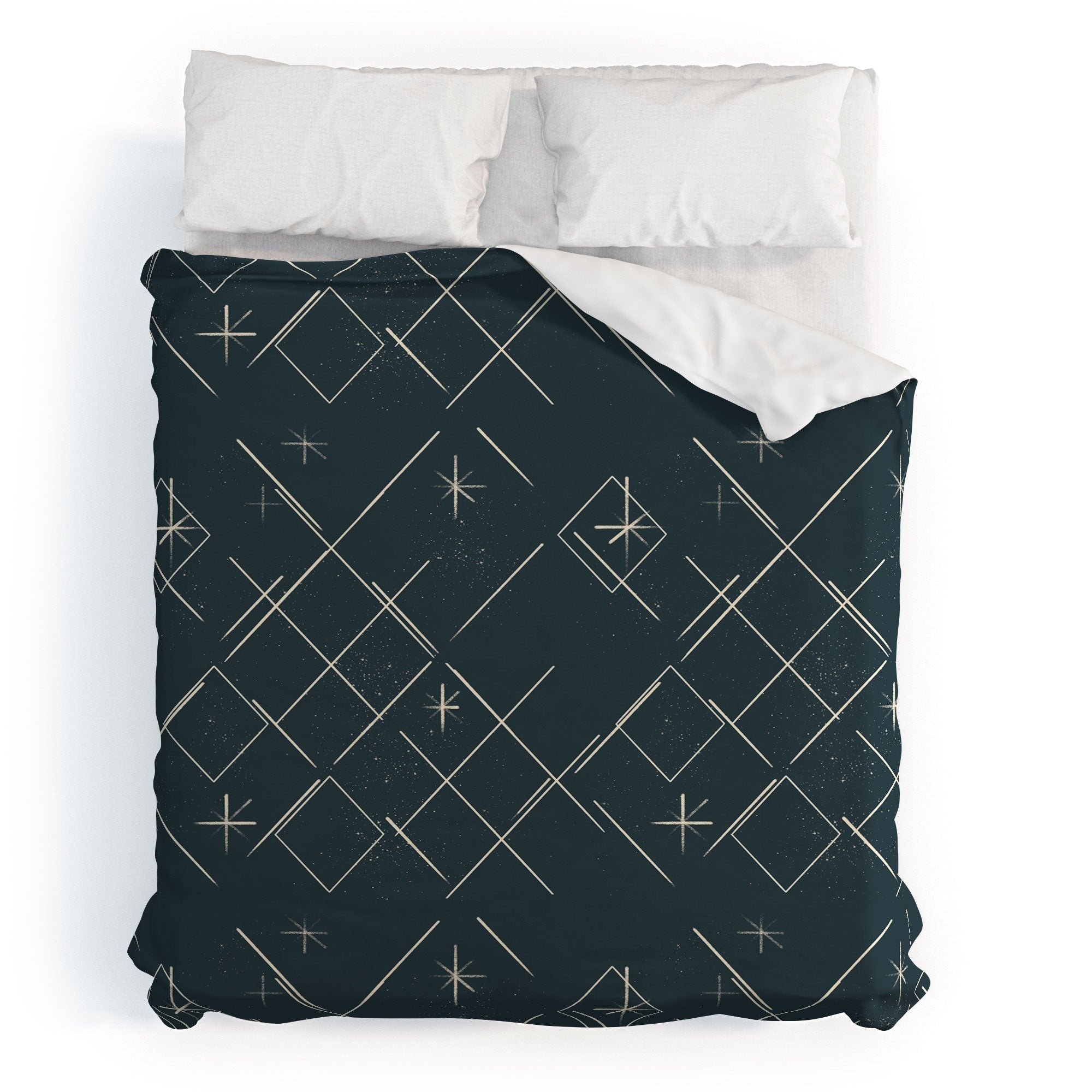 Little Om Starry Web navy Duvet Cover
