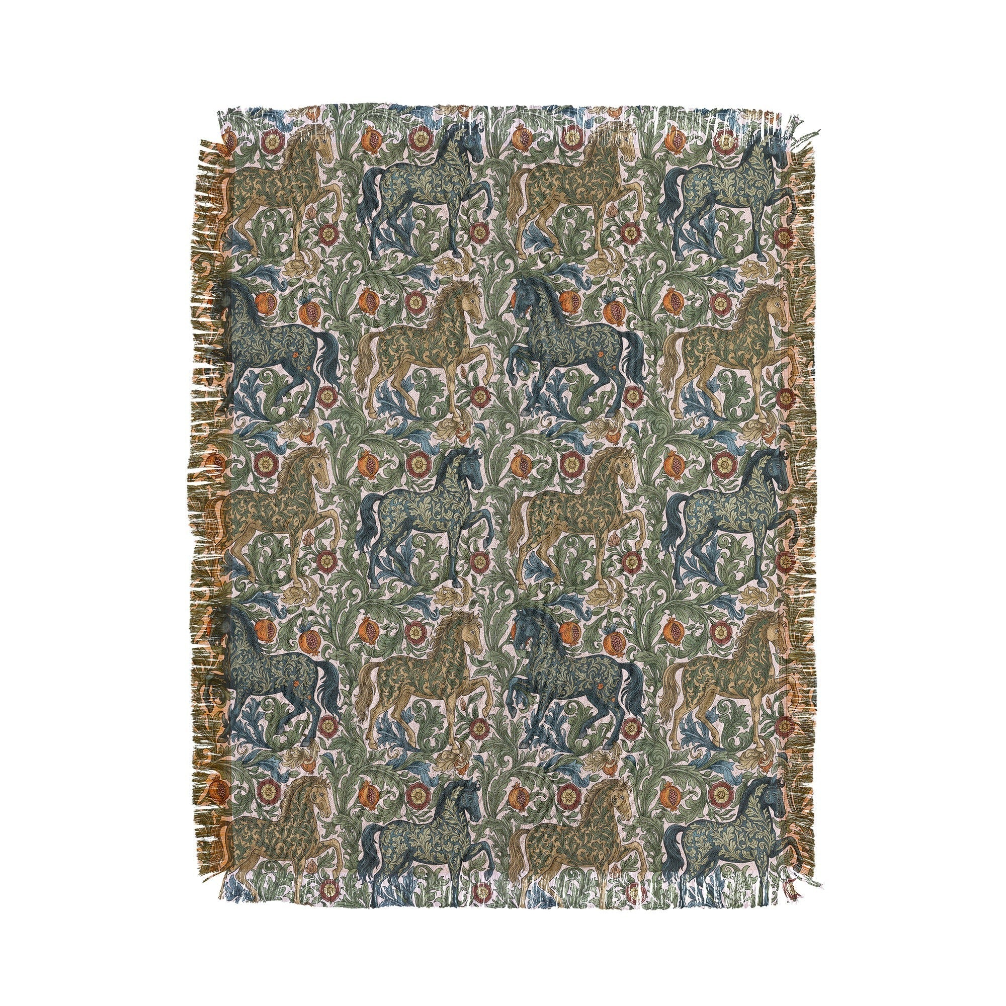 Marta Barragan Camarasa Renaissance Horse Garden Throw Blanket
