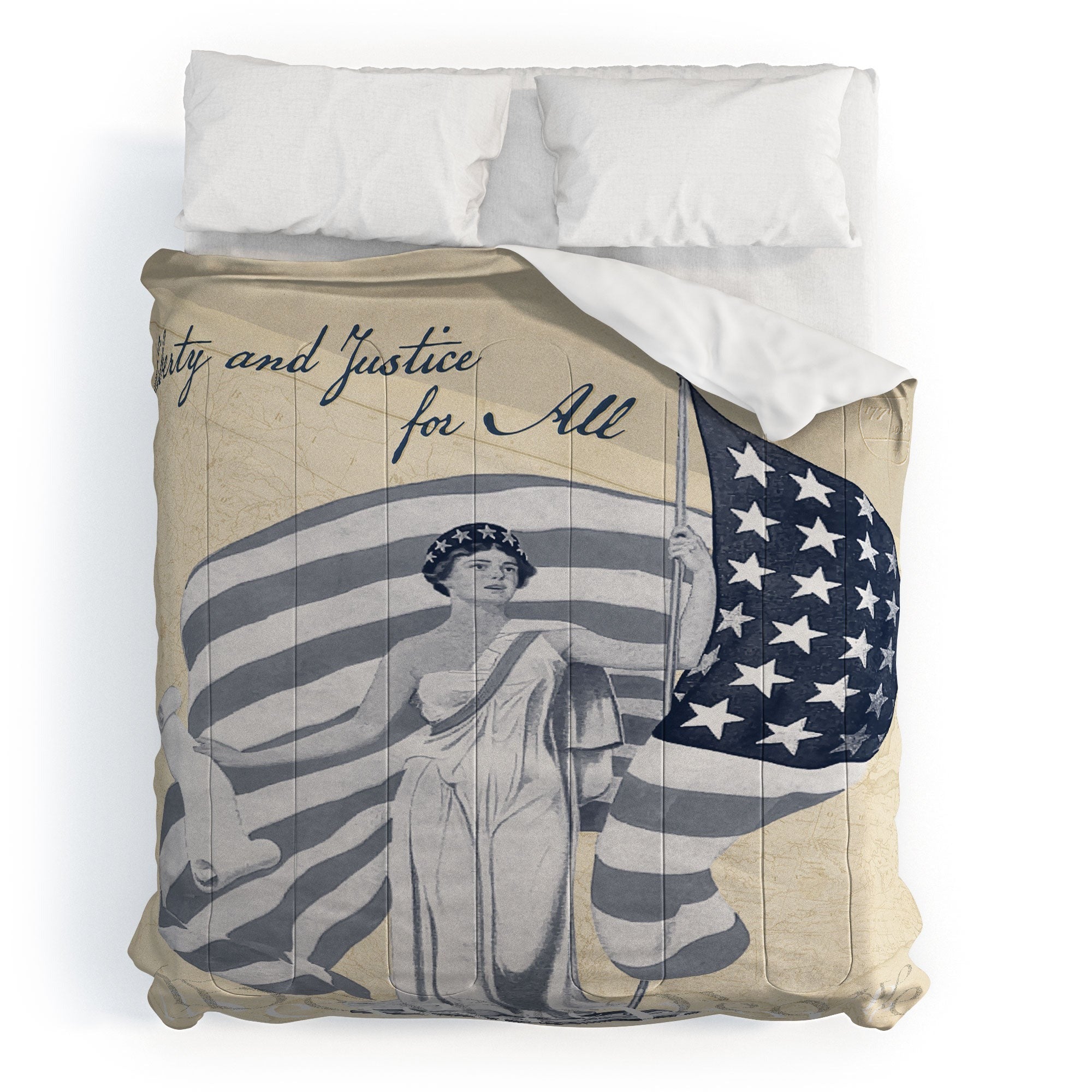 DENY Designs Liberty and Justice Woman Comforter