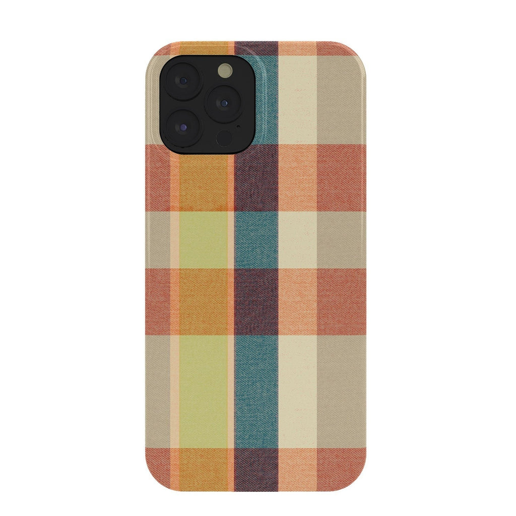 Marta Barragan Camarasa Retro Picnic Plaid Warm Tones Phone Case