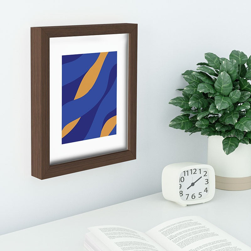 Camilla Foss Pebbles in Stream Recessed Framing Rectangle
