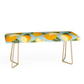 Jessica Molina Lemon Pattern on Sky Blue Bench