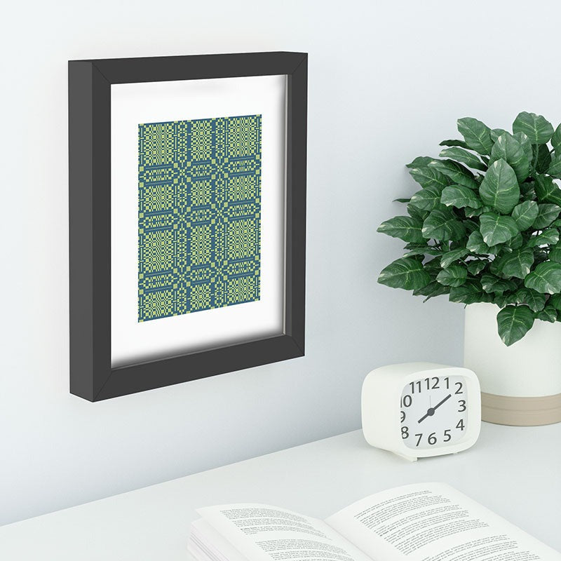Marta Barragan Camarasa Nostalgic Grid Design Recessed Framing Rectangle