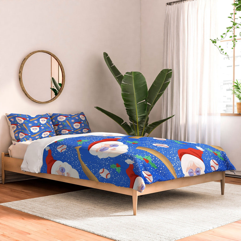 Design by Spark Sporty Baseball Santa Comforter
