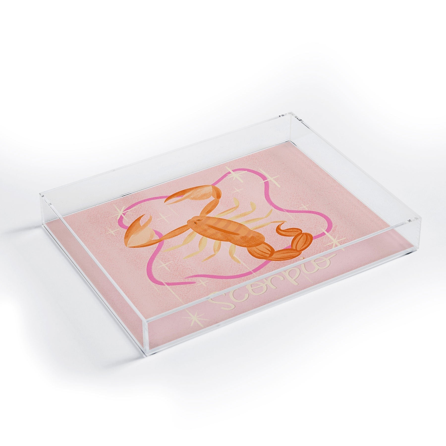 Little Om Zodiac Sign Scorpio Acrylic Tray