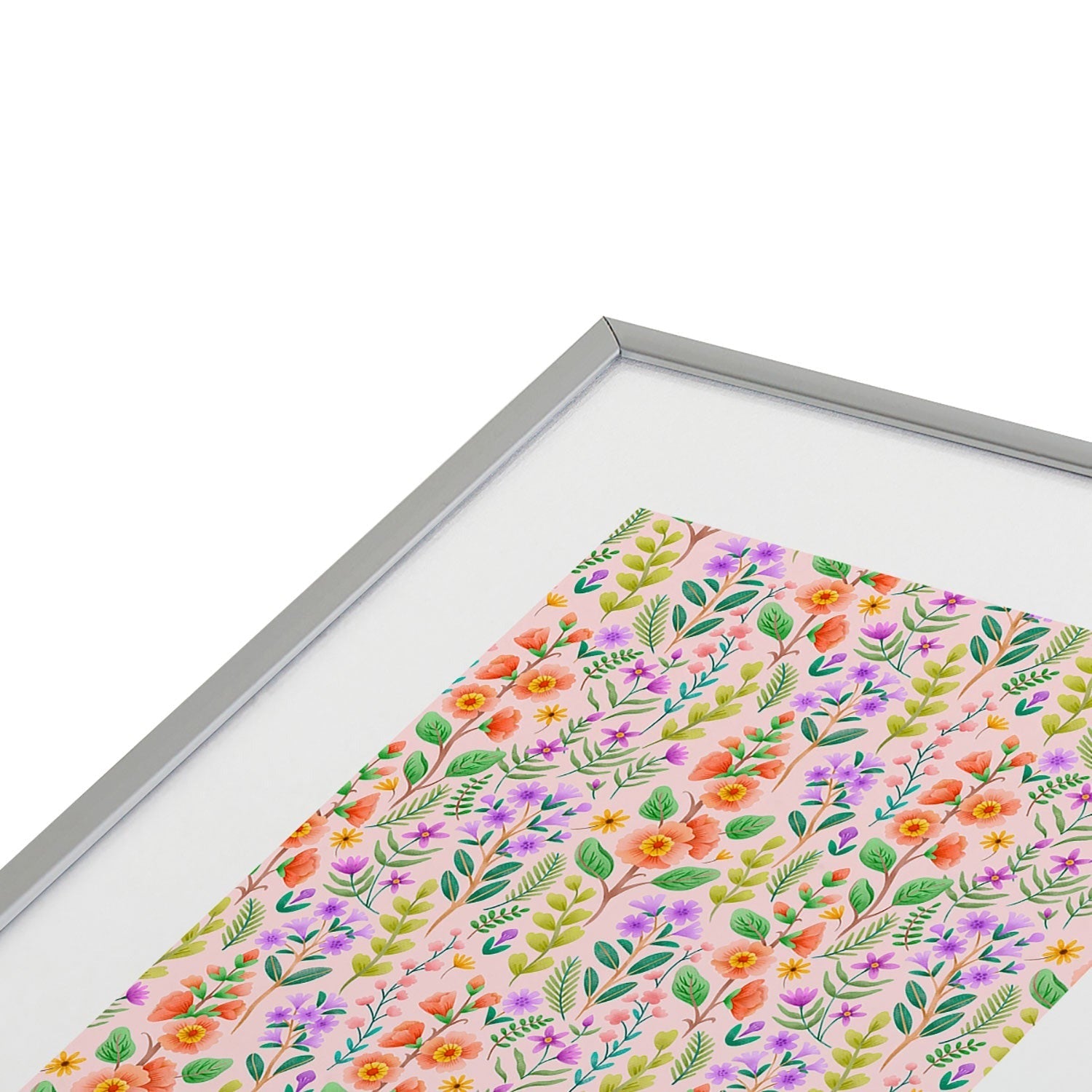 Pimlada Phuapradit Ditsy Spring Floral Metal Framed Art Print