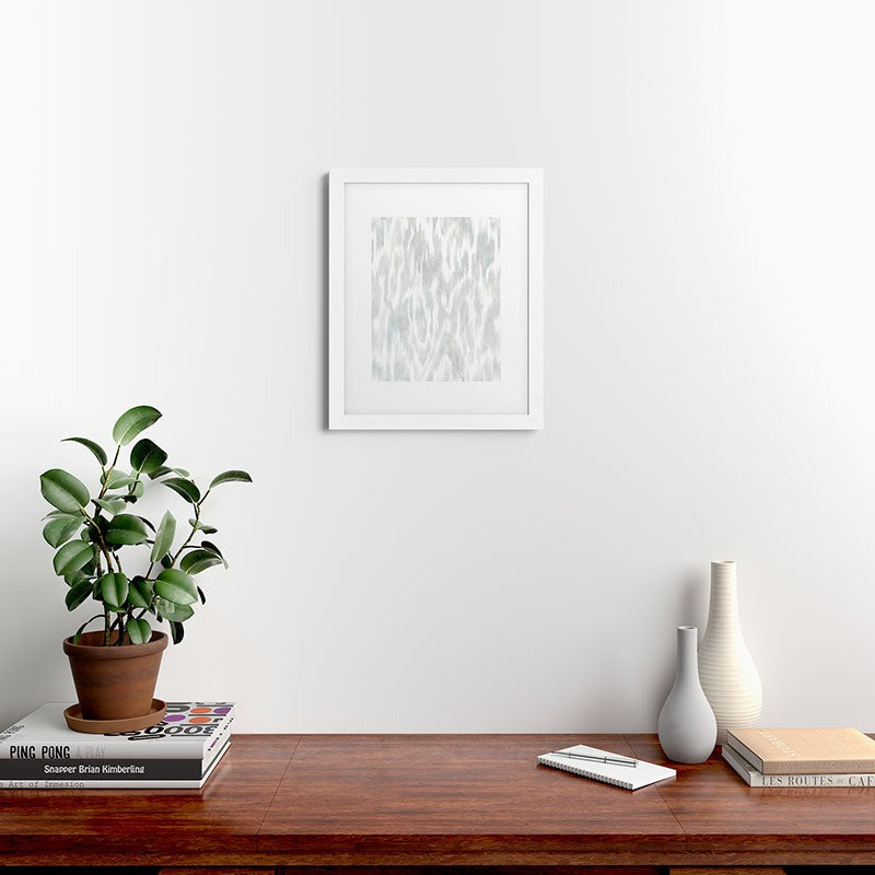 Jacqueline Maldonado Watercolor Wood Grain Framed Art Print