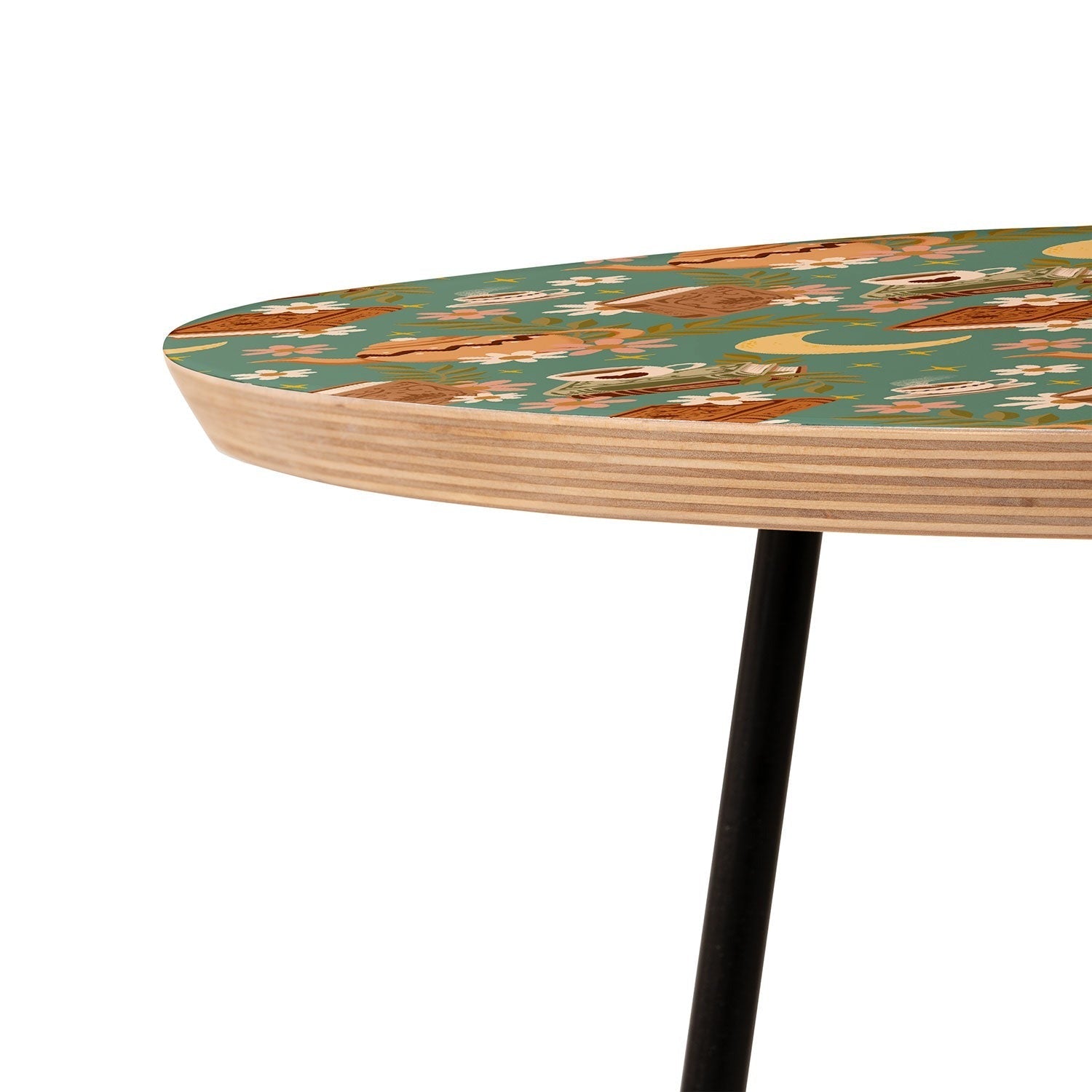Avenie Moonlit Reading Nook I Round Side Table