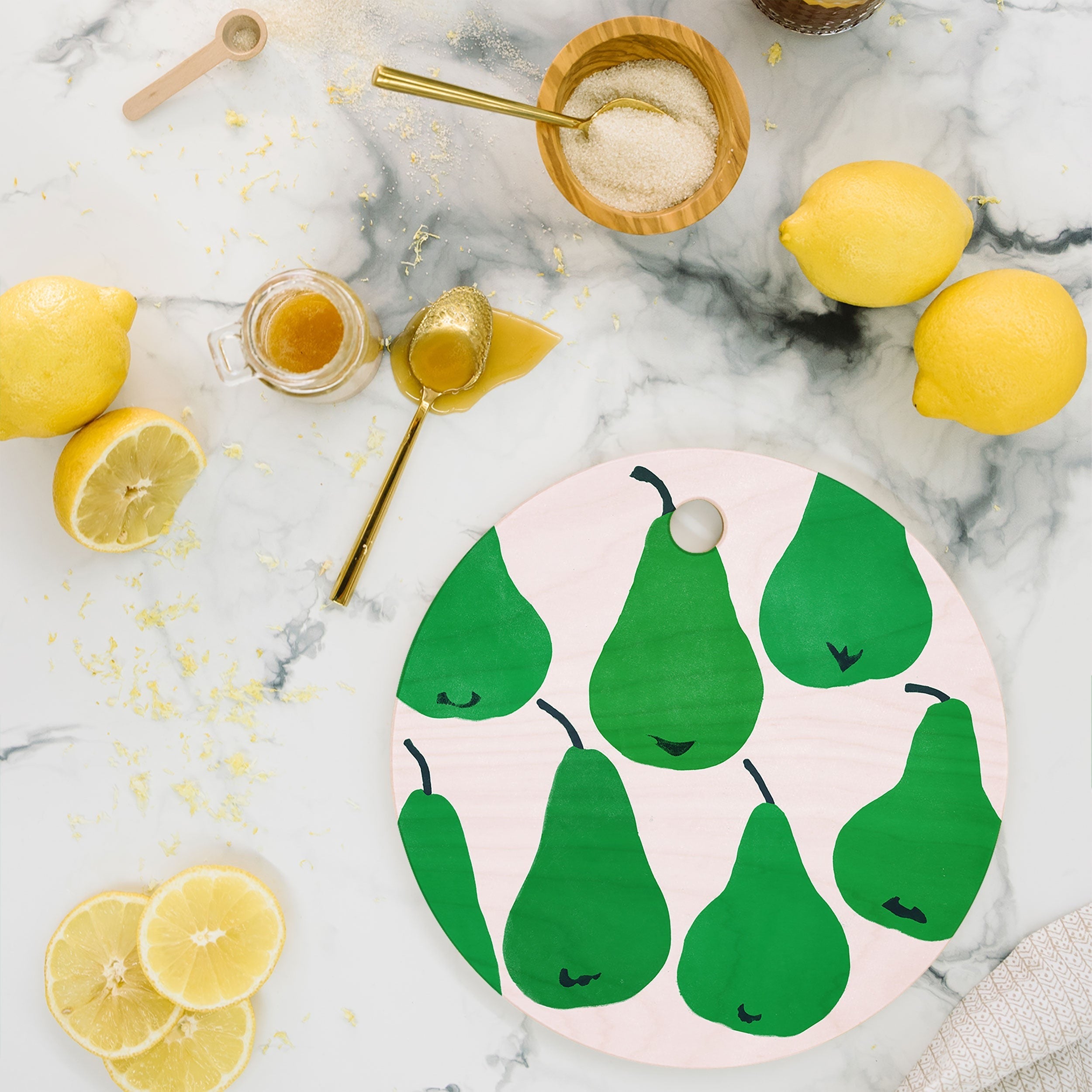 Garima Dhawan pears 1 Cutting Board Round