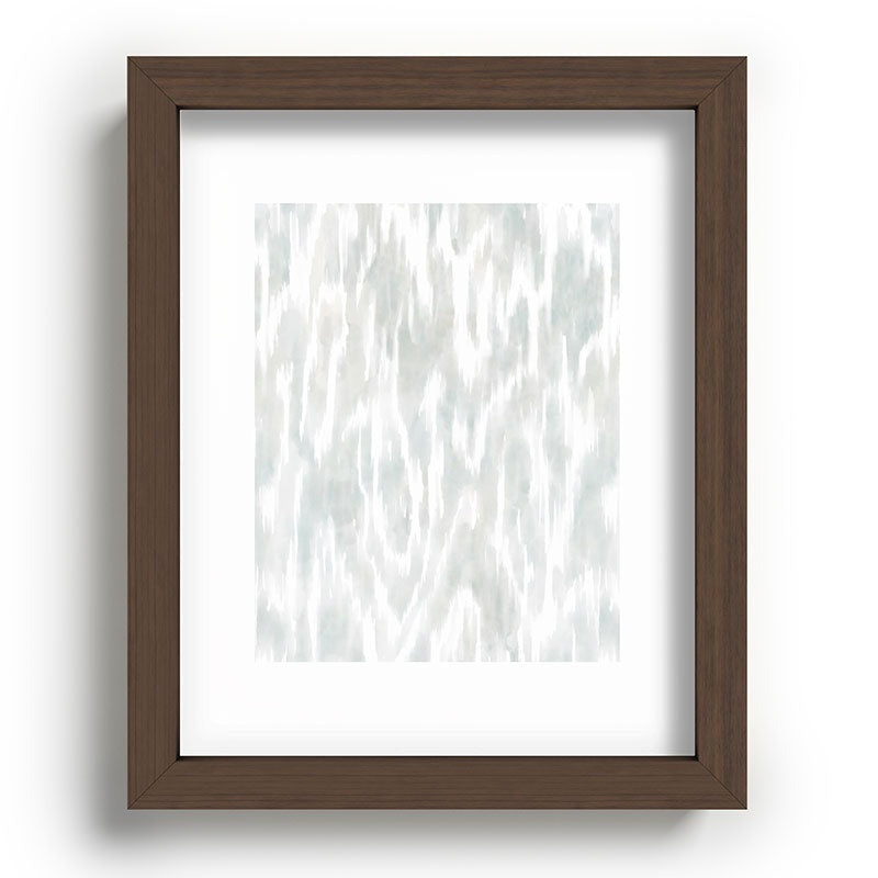 Jacqueline Maldonado Watercolor Wood Grain Recessed Framing Rectangle