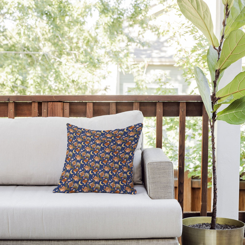 Avenie Moonlit Reading Nook II Outdoor Throw Pillow