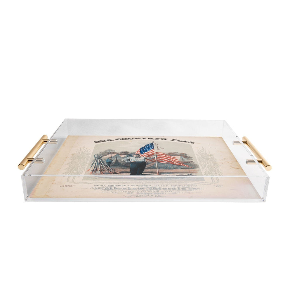 DENY Designs Our Country s Flag Acrylic Tray
