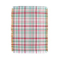 Lisa Argyropoulos Merry Vintage Plaid Throw Blanket
