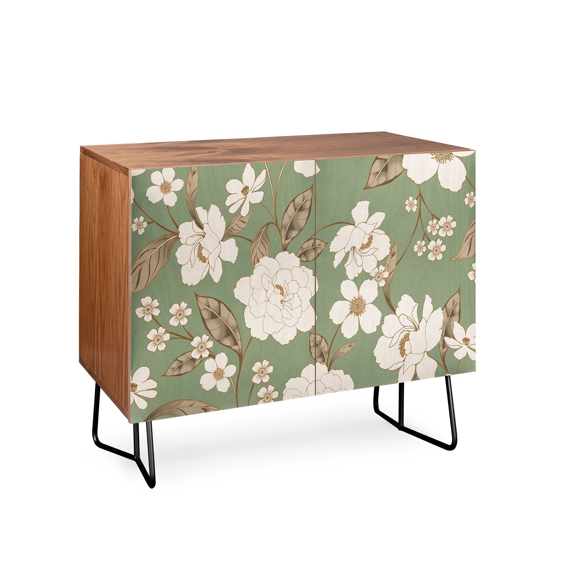 Gabriela Fuente Olive Floral Roberta Credenza