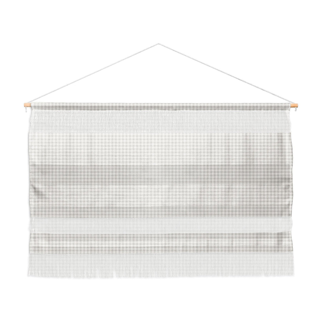 Colour Poems Gingham Plaid Pattern Cloud White Wall Hanging Landscape