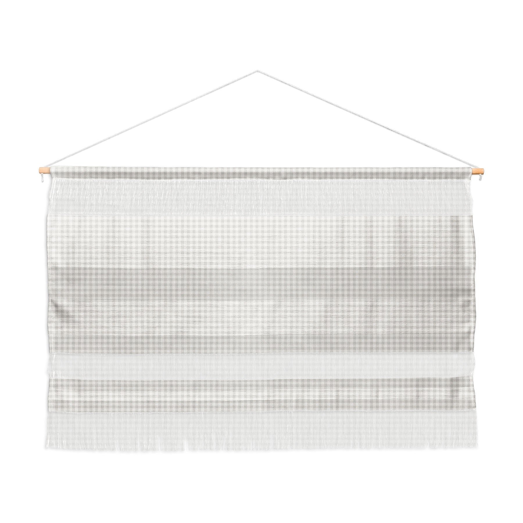 Colour Poems Gingham Plaid Pattern Cloud White Wall Hanging Landscape