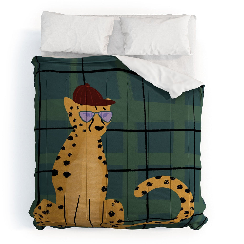 Design by Spark Cheetah Cool Cat Comforter