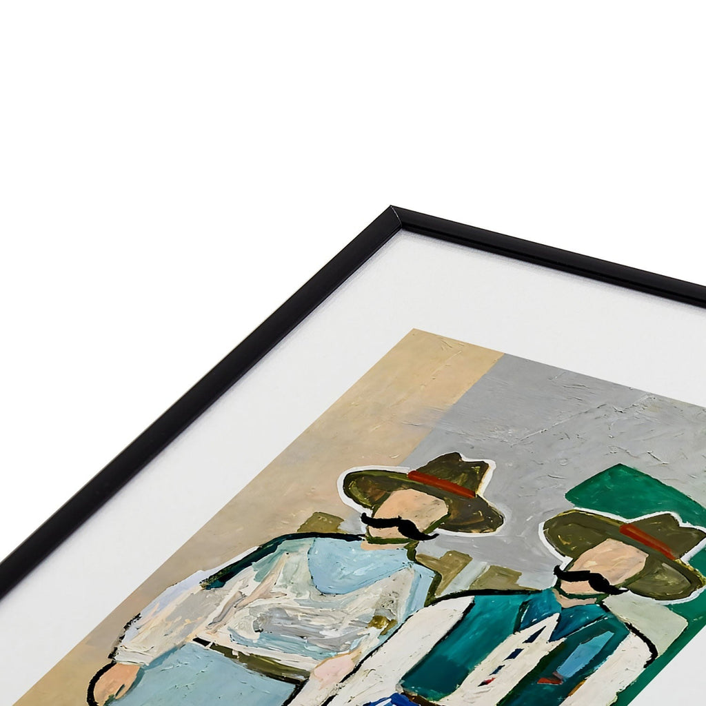 83 Oranges Side By Side Cowboy Edition Metal Framed Art Print
