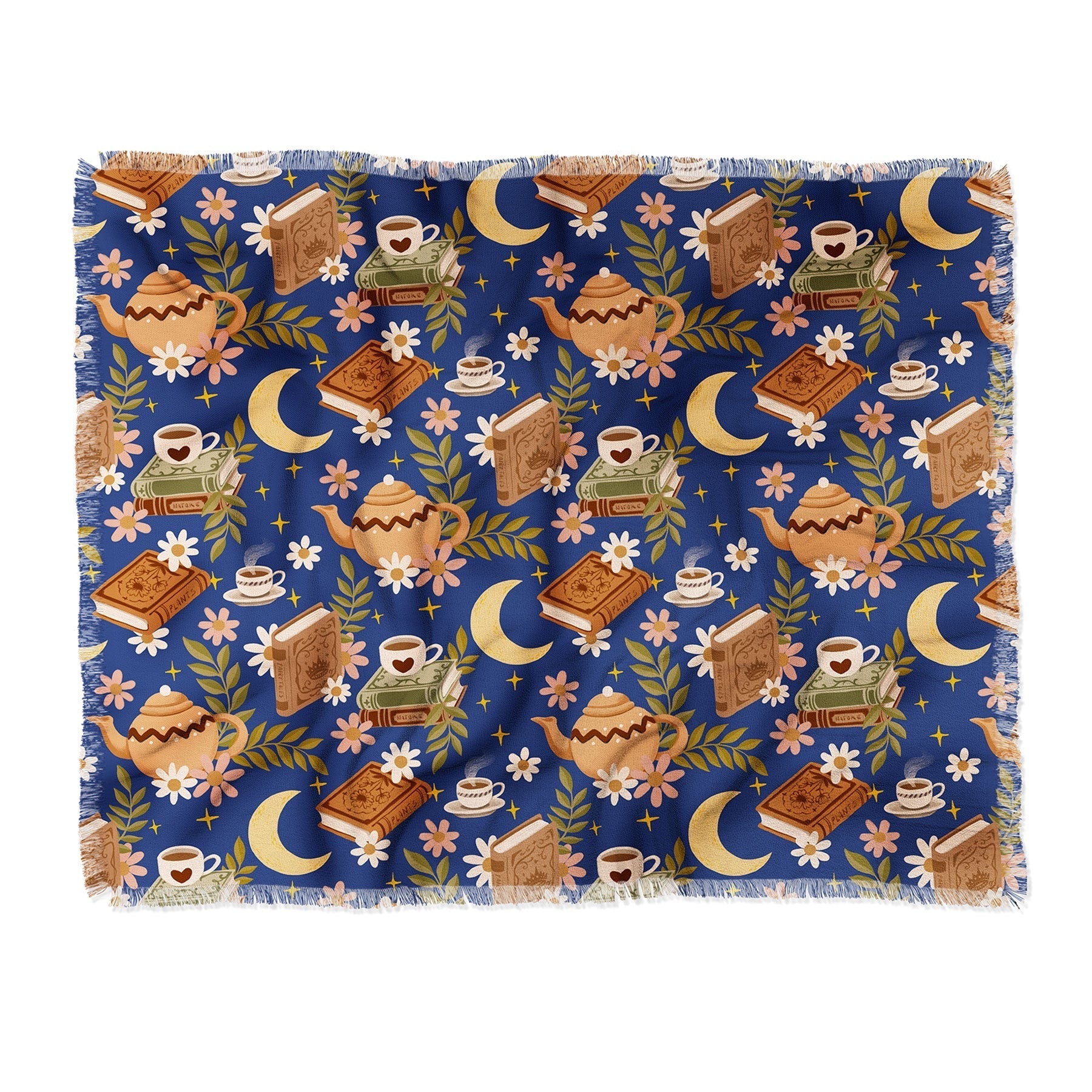 Avenie Moonlit Reading Nook II Throw Blanket
