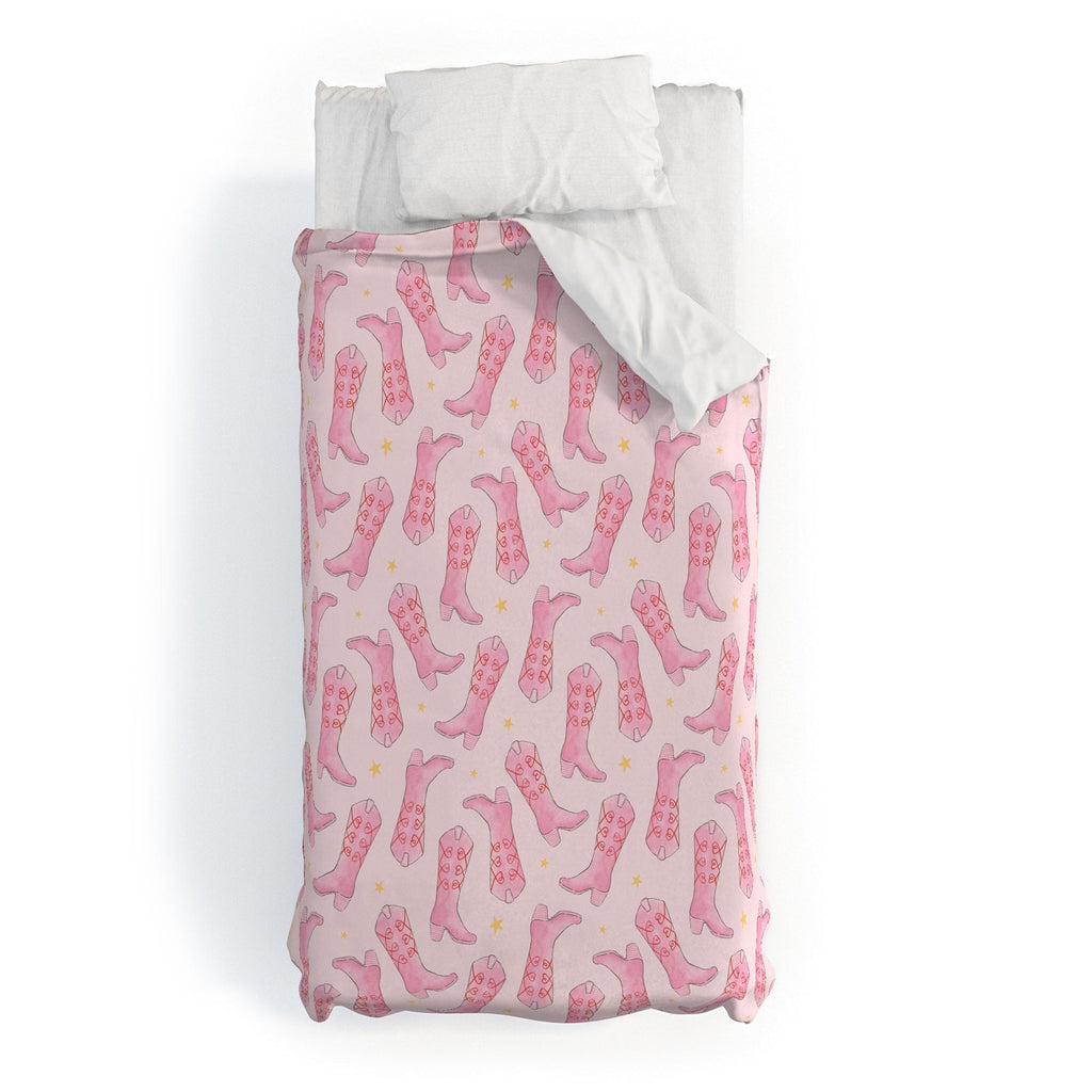 Love_Ryming Stars and Boots Duvet Cover