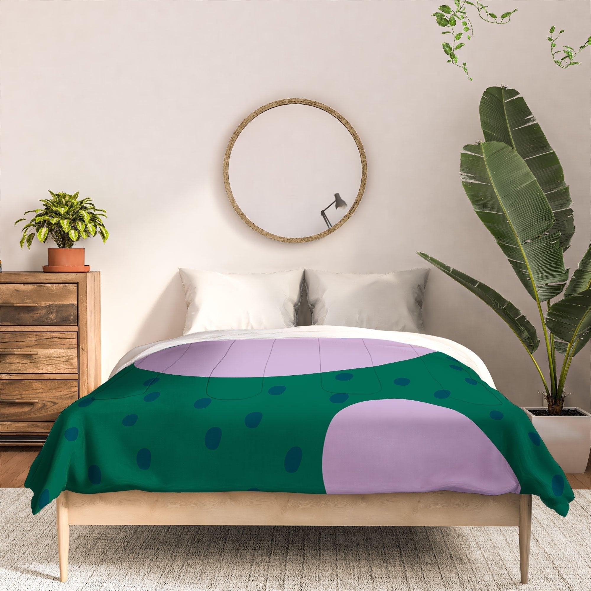 Camilla Foss Pebbles and Rabbit Comforter