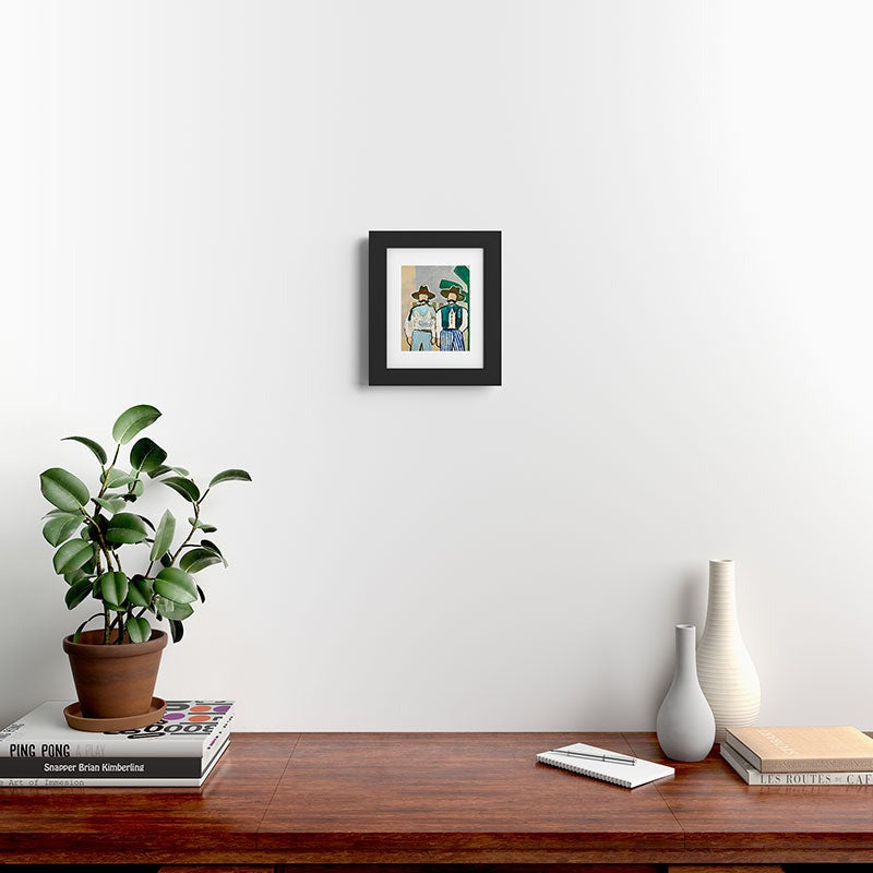83 Oranges Side By Side Cowboy Edition Framed Art Print
