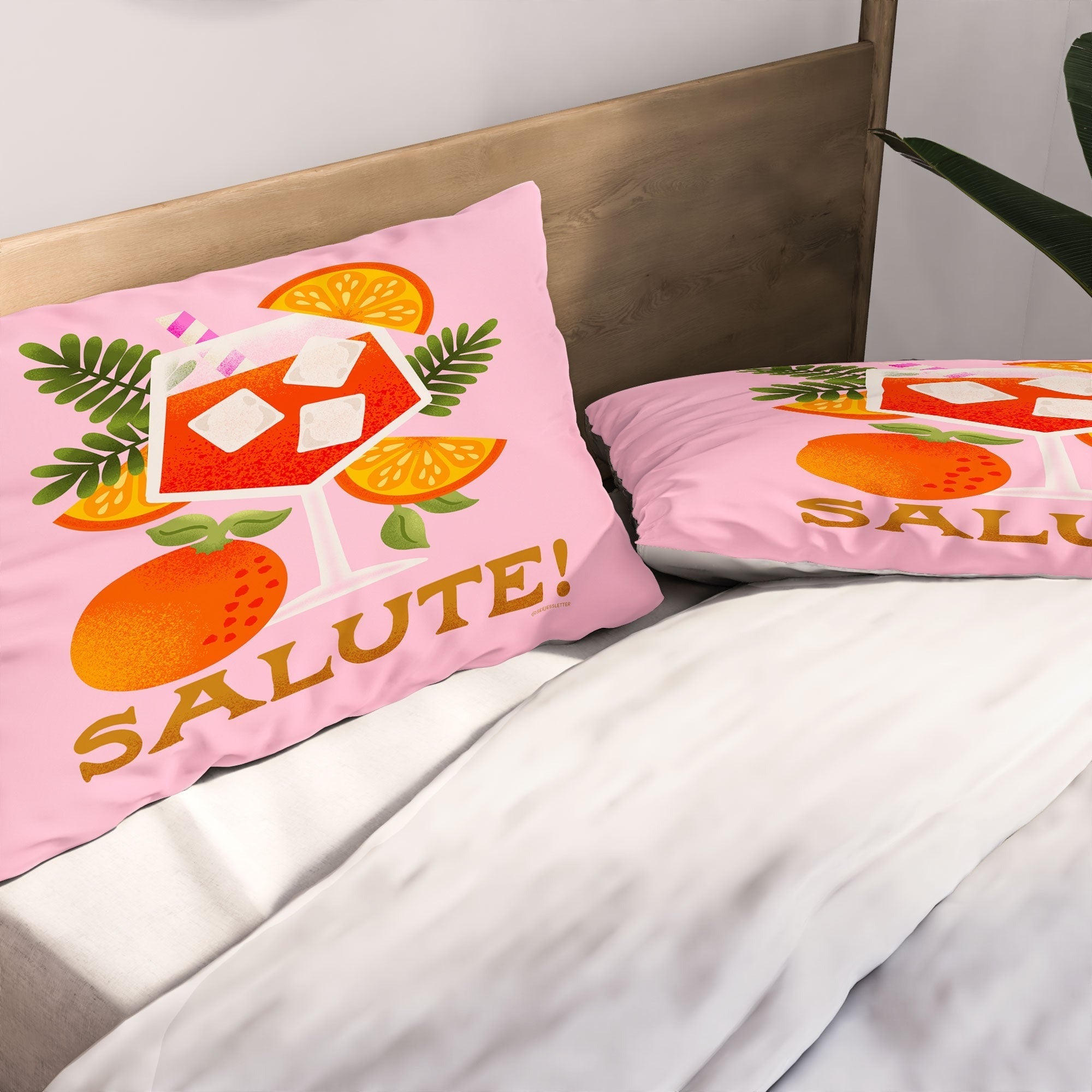 Jessica Molina Orange Spritz Pillow Shams