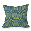 Marta Barragan Camarasa Nostalgic Grid Design Throw Pillow